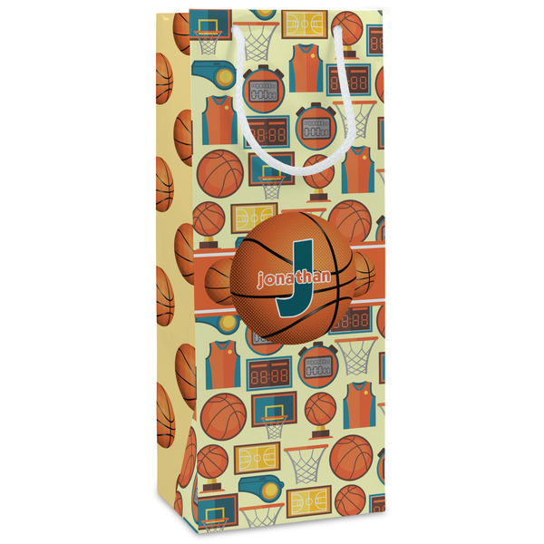 Custom Basketball Wine Gift Bags (Personalized)