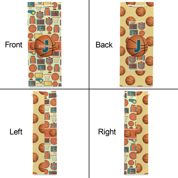 Basketball Wine Gift Bag - Matte - Approval