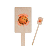 Basketball Rectangle Wooden Stir Sticks (Personalized)