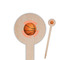 Basketball Wooden 6" Food Pick - Round - Closeup