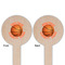Basketball Wooden 6" Food Pick - Round - Double Sided - Front & Back