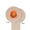Basketball Wooden 6" Food Pick - Round - Single Sided - Front & Back