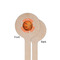 Basketball Wooden 6" Stir Stick - Round - Single Sided - Front & Back