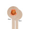 Basketball Wooden 7.5" Stir Stick - Round - Single Sided - Front & Back