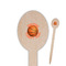 Basketball Wooden Food Pick - Oval - Closeup