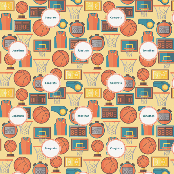 Basketball Wrapping Paper Square