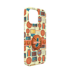 Basketball iPhone Case - Plastic - iPhone 13 Mini (Personalized)