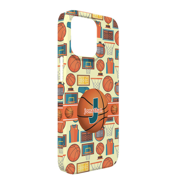 Custom Basketball iPhone Case - Plastic - iPhone 13 Pro Max (Personalized)