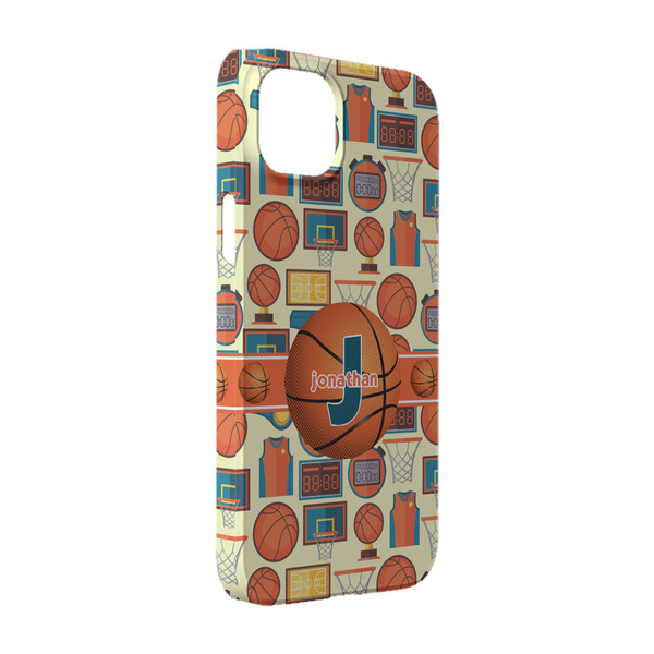 Custom Basketball iPhone Case - Plastic - iPhone 14 (Personalized)