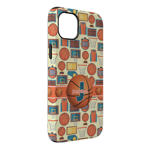 Custom Basketball iPhone Case - Rubber Lined - iPhone 14 Pro Max (Personalized)