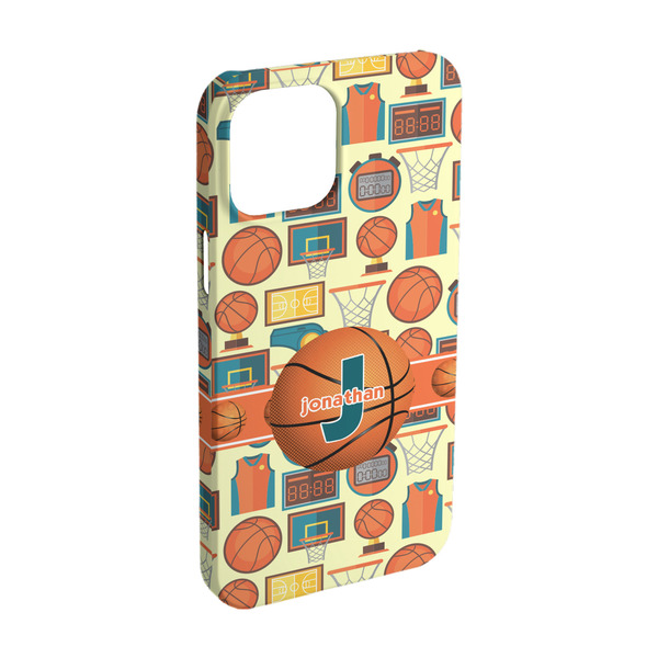 Custom Basketball iPhone Case - Plastic - iPhone 15 (Personalized)