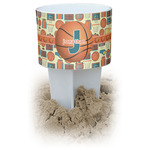 Basketball White Beach Spiker Drink Holder (Personalized)