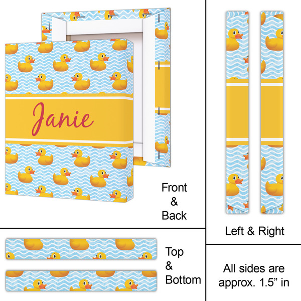 Rubber Duckie 11x14 - Canvas Print - Approval