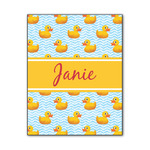 Rubber Duckie Wood Print - 11x14 (Personalized)