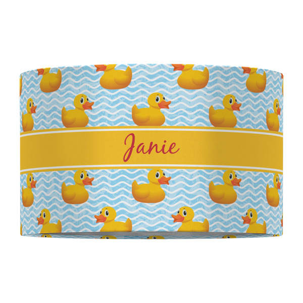 Rubber Duckie 12" Drum Lampshade - FRONT (Fabric)