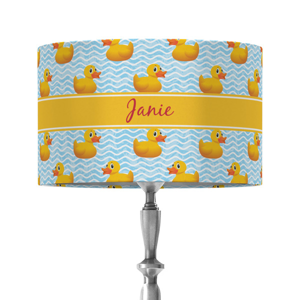 Custom Rubber Duckie 12" Drum Lamp Shade - Fabric (Personalized)