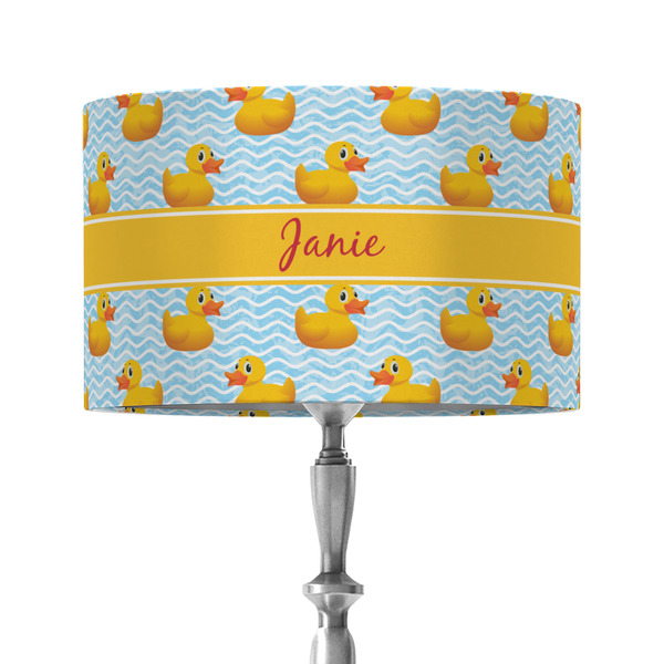 Rubber Duckie 12" Drum Lampshade - ON STAND (Fabric)