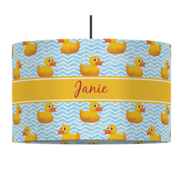 Rubber Duckie 12" Drum Lampshade - PENDANT (Fabric)