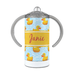Rubber Duckie 12 oz Stainless Steel Sippy Cup (Personalized)