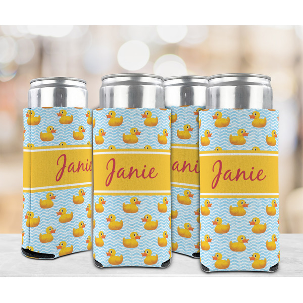 Rubber Duckie 12oz Tall Can Sleeve - Set of 4 - LIFESTYLE