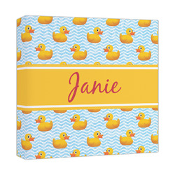 Rubber Duckie Canvas Print - 12x12 (Personalized)