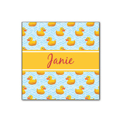 Rubber Duckie Wood Print - 12x12 (Personalized)