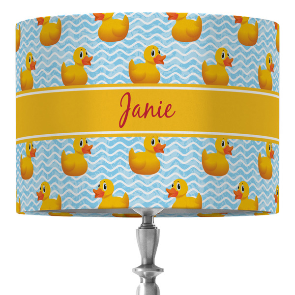 Custom Rubber Duckie 16" Drum Lamp Shade - Fabric (Personalized)