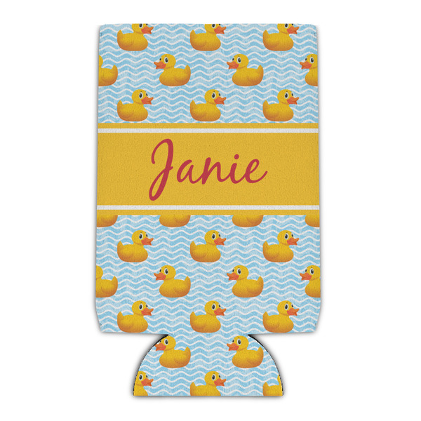 Custom Rubber Duckie Can Cooler (16 oz) (Personalized)
