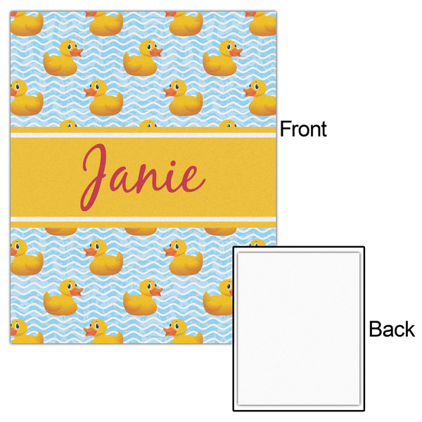 Rubber Duckie 16x20 - Matte Poster - Front & Back