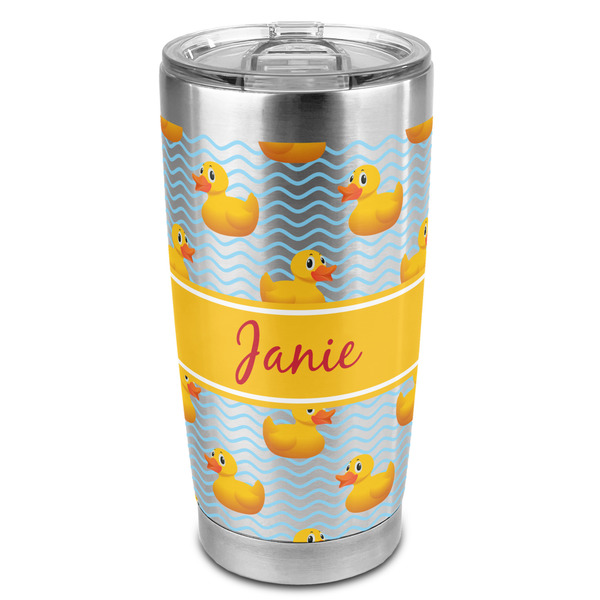 Custom Rubber Duckie 20oz Stainless Steel Double Wall Tumbler - Full Print (Personalized)