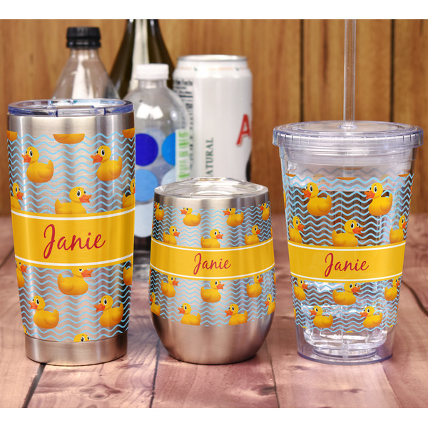 Rubber Duckie 20oz SS Tumbler - Full Print - In Context