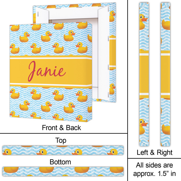 Rubber Duckie 20x24 - Canvas Print - Approval