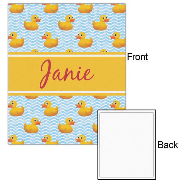 Rubber Duckie 20x24 - Matte Poster - Front & Back