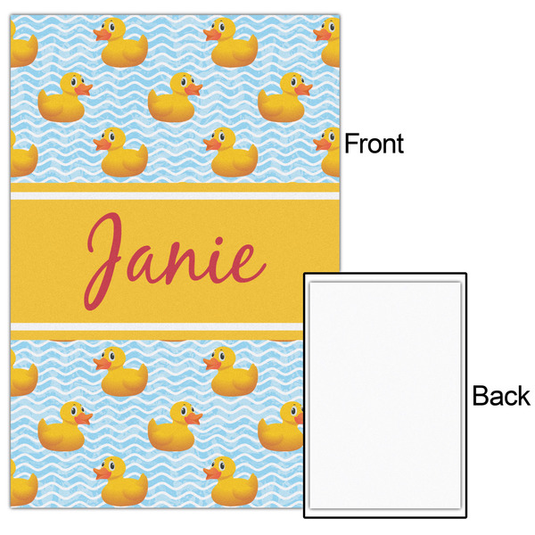 Rubber Duckie 24x36 - Matte Poster - Front & Back