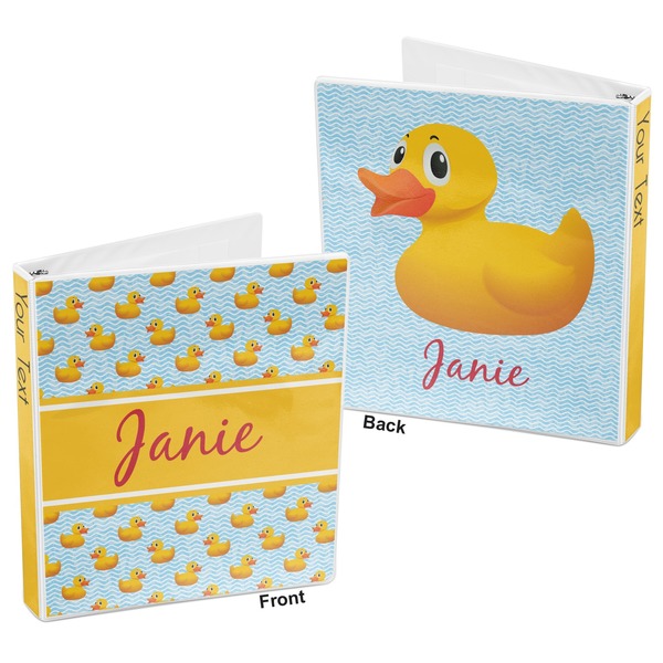 Rubber Duckie 3-Ring Binder Front and Back