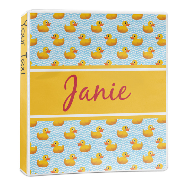 Custom Rubber Duckie 3-Ring Binder - 1 inch (Personalized)