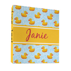 Rubber Duckie 3 Ring Binder - Full Wrap - 1" (Personalized)