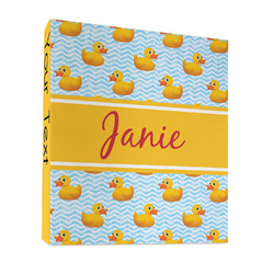Rubber Duckie 3 Ring Binder - Full Wrap - 1" (Personalized)