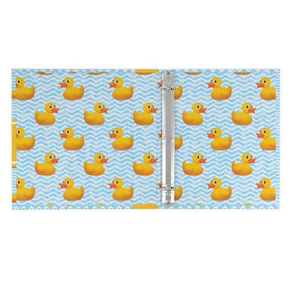 Rubber Duckie 3 Ring Binders - Full Wrap - 1" - OPEN INSIDE