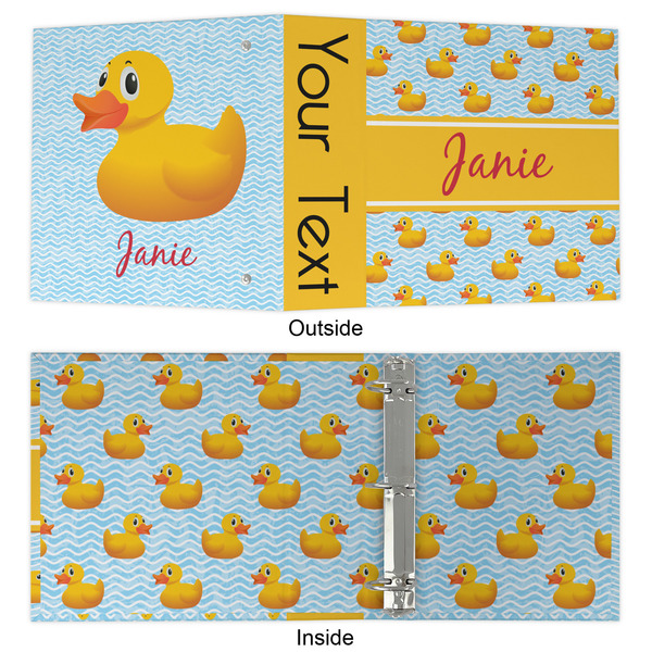 Rubber Duckie 3 Ring Binders - Full Wrap - 2" - APPROVAL