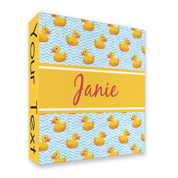 Rubber Duckie 3 Ring Binder - Full Wrap - 2" (Personalized)