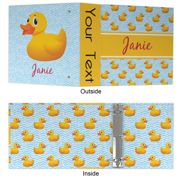Rubber Duckie 3 Ring Binders - Full Wrap - 3" - APPROVAL