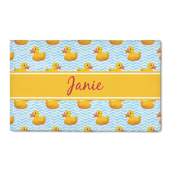 Custom Rubber Duckie 3' x 5' Indoor Area Rug (Personalized)