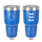Rubber Duckie 30 oz Stainless Steel Tumbler - Royal Blue - Double-Sided (Personalized)