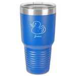 Rubber Duckie 30 oz Stainless Steel Tumbler - Royal Blue - Single-Sided (Personalized)