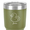 Rubber Duckie 30 oz Stainless Steel Ringneck Tumbler - Olive - Close Up