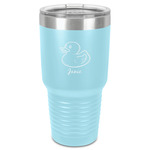Rubber Duckie 30 oz Stainless Steel Tumbler - Teal - Single-Sided (Personalized)