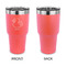 Rubber Duckie 30 oz Stainless Steel Ringneck Tumblers - Coral - Single Sided - APPROVAL