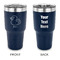Rubber Duckie 30 oz Stainless Steel Tumbler - Navy - Double Sided (Personalized)