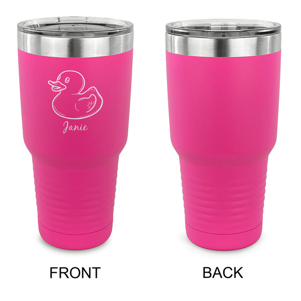 Rubber Duckie 30 oz Stainless Steel Ringneck Tumblers - Pink - Single Sided - APPROVAL